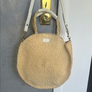 Clare V Straw Top Handle bag